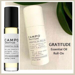 Campo Essential Oil Roll-On in Gratitude Full Sized 10 mL Natural Aromatherapy